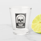Memento Mori Skull Art Shot Glas (Voorkant)
