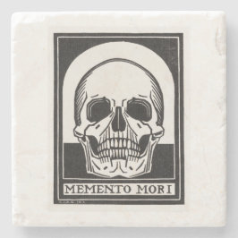 Memento Mori Skull Art Stenen Onderzetter