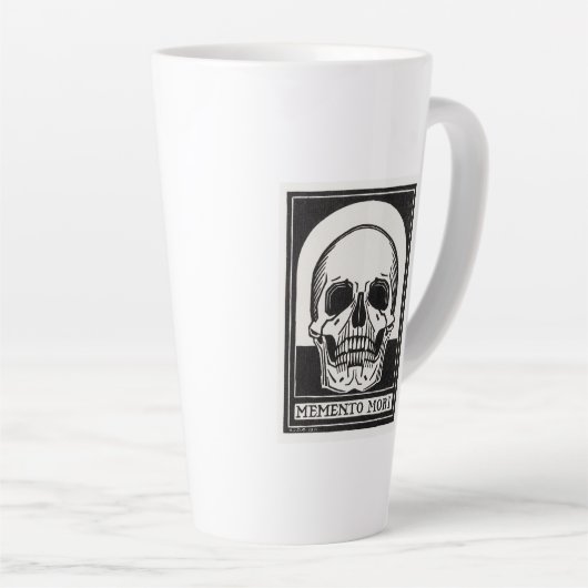 Memento Mori Skull Latte Mok (Rechterhoek)