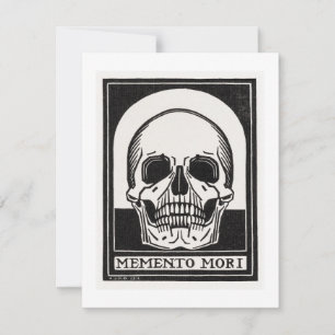 Memento Mori Skull Notitiekaartje
