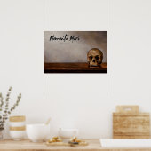 Memento Mori - Skull op Table Poster (Keuken)