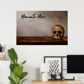 Memento Mori - Skull op Table Poster (Thuiskantoor)