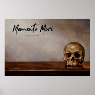 Memento Mori - Skull op Table Poster