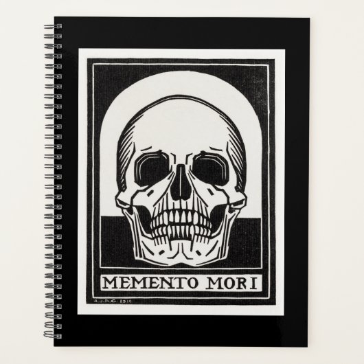 Memento Mori Skull Planner (Voorkant)