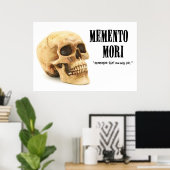 Memento Mori - Skull Poster (Thuiskantoor)