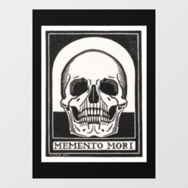 Memento Mori Skull Raamsticker