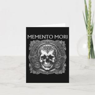Memento Mori Skull Stoïcijnse filosofie Mannen Vro Kaart