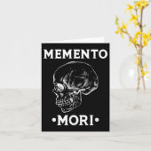 Memento Mori Skull Stoicism Philosophy Kaart (Gele Bloem)