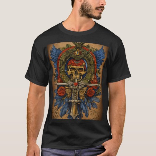 Memento Mori Skull T-shirt (Voorkant)