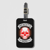 Memento Mori Skull Uw tijd zal komen Bagagelabel (Voorkant (verticaal))