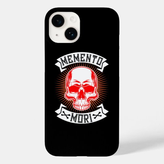 Memento Mori Skull Uw tijd zal komen Case-Mate iPhone Case (Achterkant)