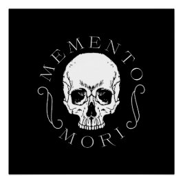 Memento Mori Skull Wall Art Perfect Poster