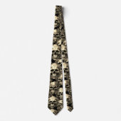 Memento Mori Skulls Goud Stropdas (Voorkant)