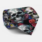 Memento Mori Skulls-Stropdas Stropdas (Opgerold)
