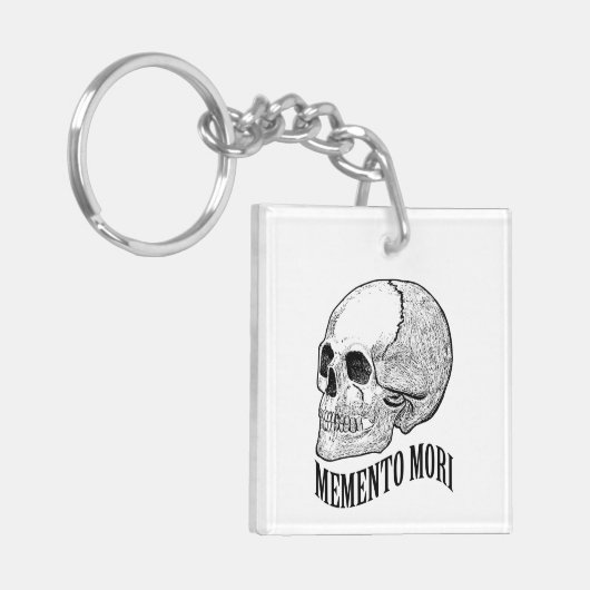 Memento mori sleutelhanger (Voorkant Links)