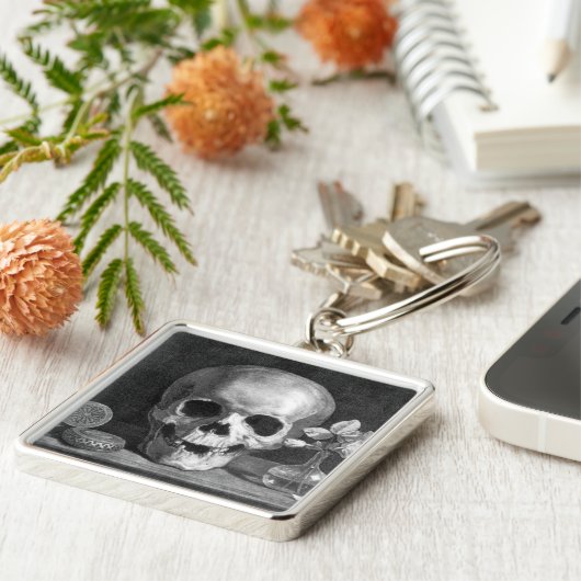 Memento Mori Sleutelhanger (Zijkant)