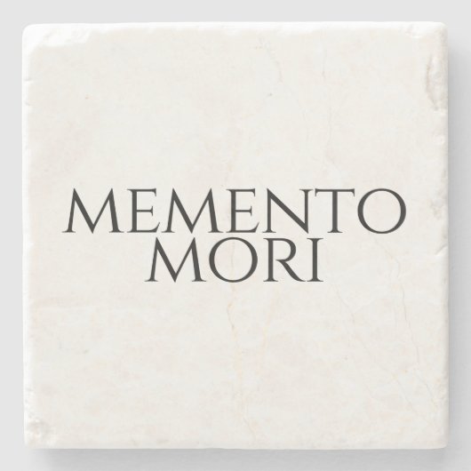Memento Mori Stenen Onderzetter (Voorkant)