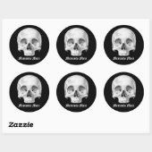 Memento mori-Stickers Ronde Sticker (Vel)