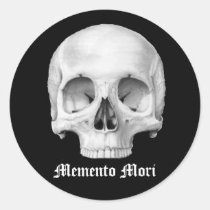 Memento mori-Stickers Ronde Sticker