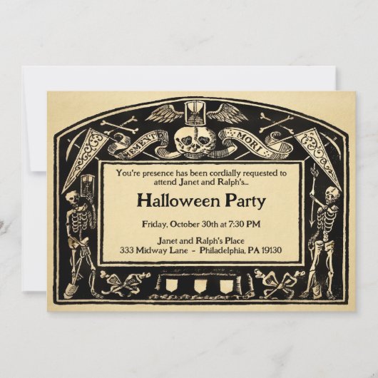 Memento Mori-stijl Kaart (Voorkant)