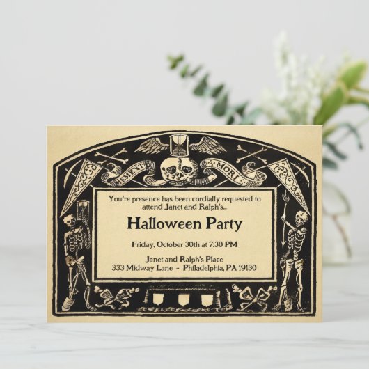 Memento Mori-stijl Kaart (Staand voorkant)