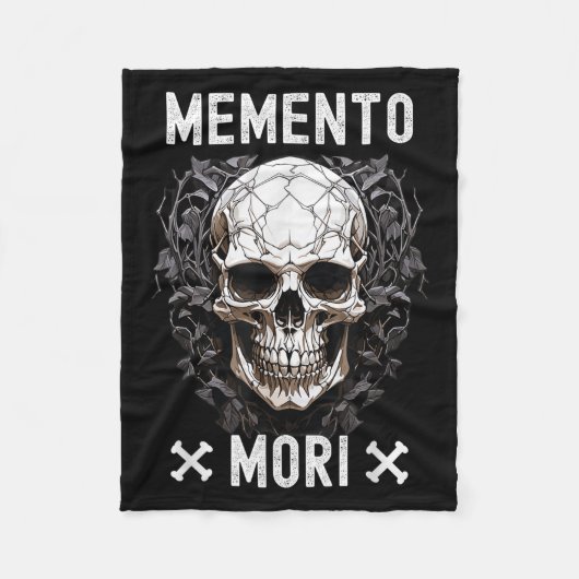 Memento Mori Stoic Mortivity Filosofy Q Fleece Deken (Voorkant)