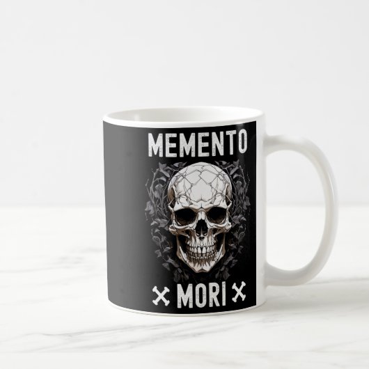 Memento Mori Stoic Mortivity Filosofy Q Koffiemok (Rechts)