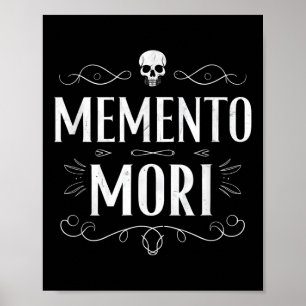Memento Mori Stoic Mortivity Filosofy Q Poster