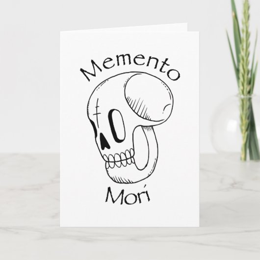 Memento Mori Stoic Philosophy Kaart (Voorkant)