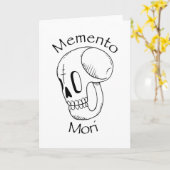 Memento Mori Stoic Philosophy Kaart (Gele Bloem)