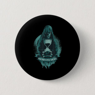Memento Mori Stoïcijns Latijn Stoïcisme Filosofie  Ronde Button 5,7 Cm