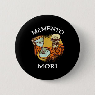 Memento Mori Stoïcijns Latijn Stoïcisme Filosofie Ronde Button 5,7 Cm