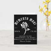 Memento Mori Stoicism Marcus Aurelius Stoic Philos Kaart (Gele Bloem)