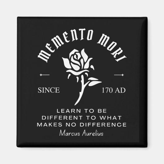 Memento Mori Stoicism Marcus Aurelius Stoic Philos Magneet (Voorkant)