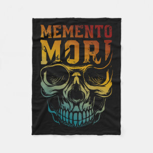 Memento Mori Stoïcisme Schedel Quote Stoïcijnse fi Fleece Deken