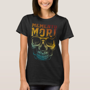 Memento Mori Stoïcisme Schedel Quote Stoïcijnse fi T-shirt