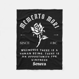 Memento Mori Stoïcisme Seneca Vriendelijkheid Filo Fleece Deken