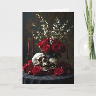Memento Mori Tableau Gotische Verjaardag Kaart