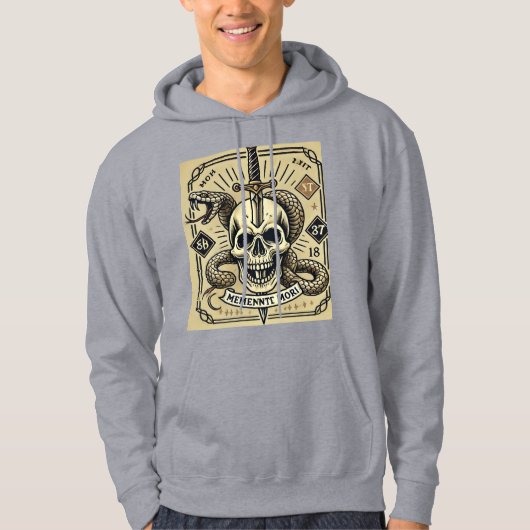 Memento Mori Tattoo Hoodie (Voorkant)
