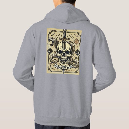 Memento Mori Tattoo Hoodie (Achterkant)