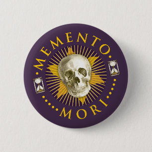 Memento Mori-toets Ronde Button 5,7 Cm