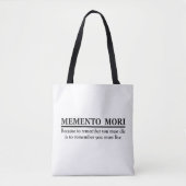 Memento mori tote bag (Voorkant)