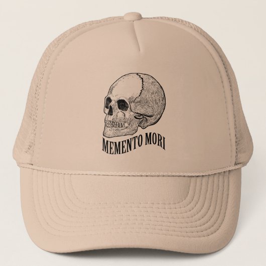 Memento mori trucker pet (Voorkant)