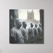 Memento Mori Tuin — Gotisch Canvas Afdruk (Voorkant)