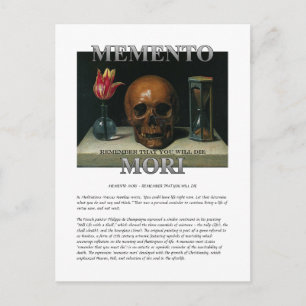 Memento Mori - Vergeet niet dat je Briefkaart zult