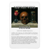 Memento Mori - Vergeet niet dat je Magnet zal ster Magneet (Verticaal)