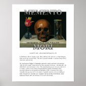 Memento Mori - Vergeet niet dat je Poster zult ste (Voorkant)