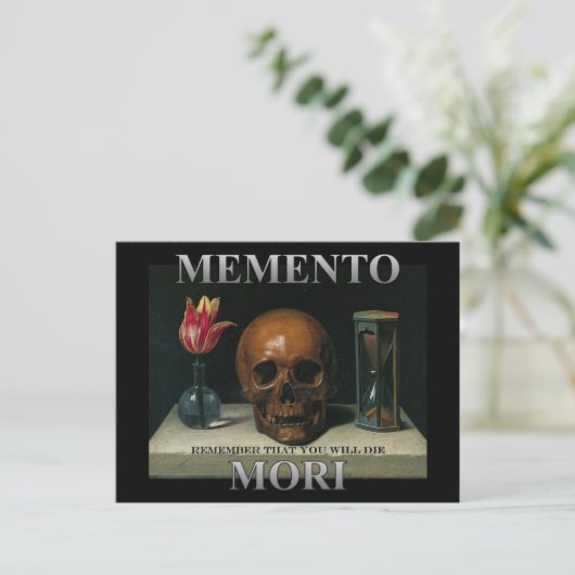 Memento Mori - Vergeet niet dat je zult sterven Briefkaart (Staand voorkant)