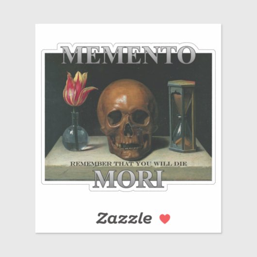 Memento Mori - Vergeet niet dat je zult sterven Sticker (Vel)