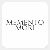 Memento Mori Vierkante Sticker (Voorkant)